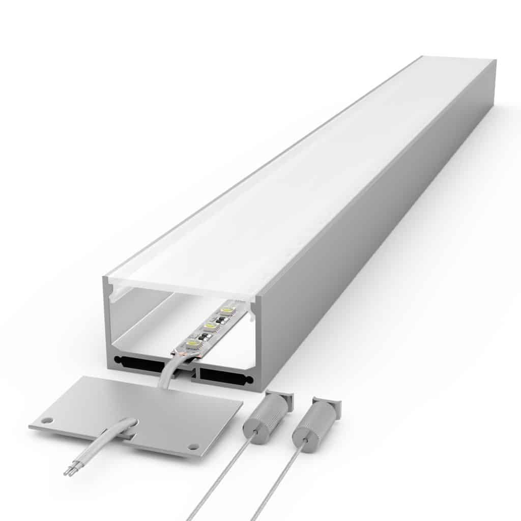Large Suspended | 50mm x 32mm | LED Linear Light - Image 4