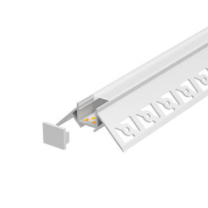 Plaster-In Corner External LED Profile