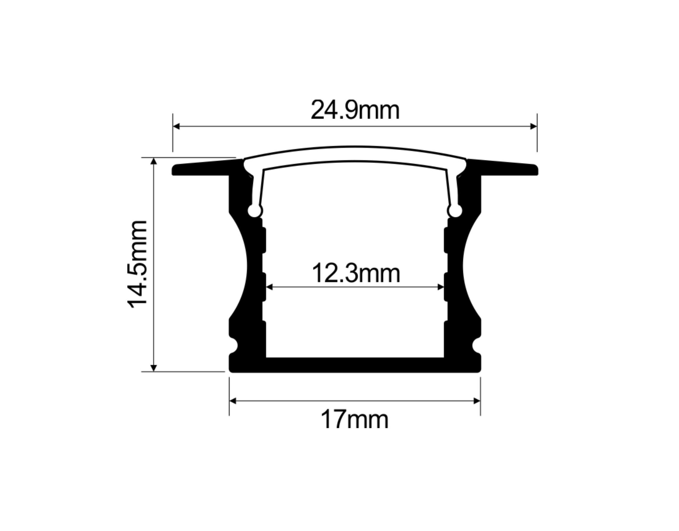Deep Recessed LED Profile - Image 2
