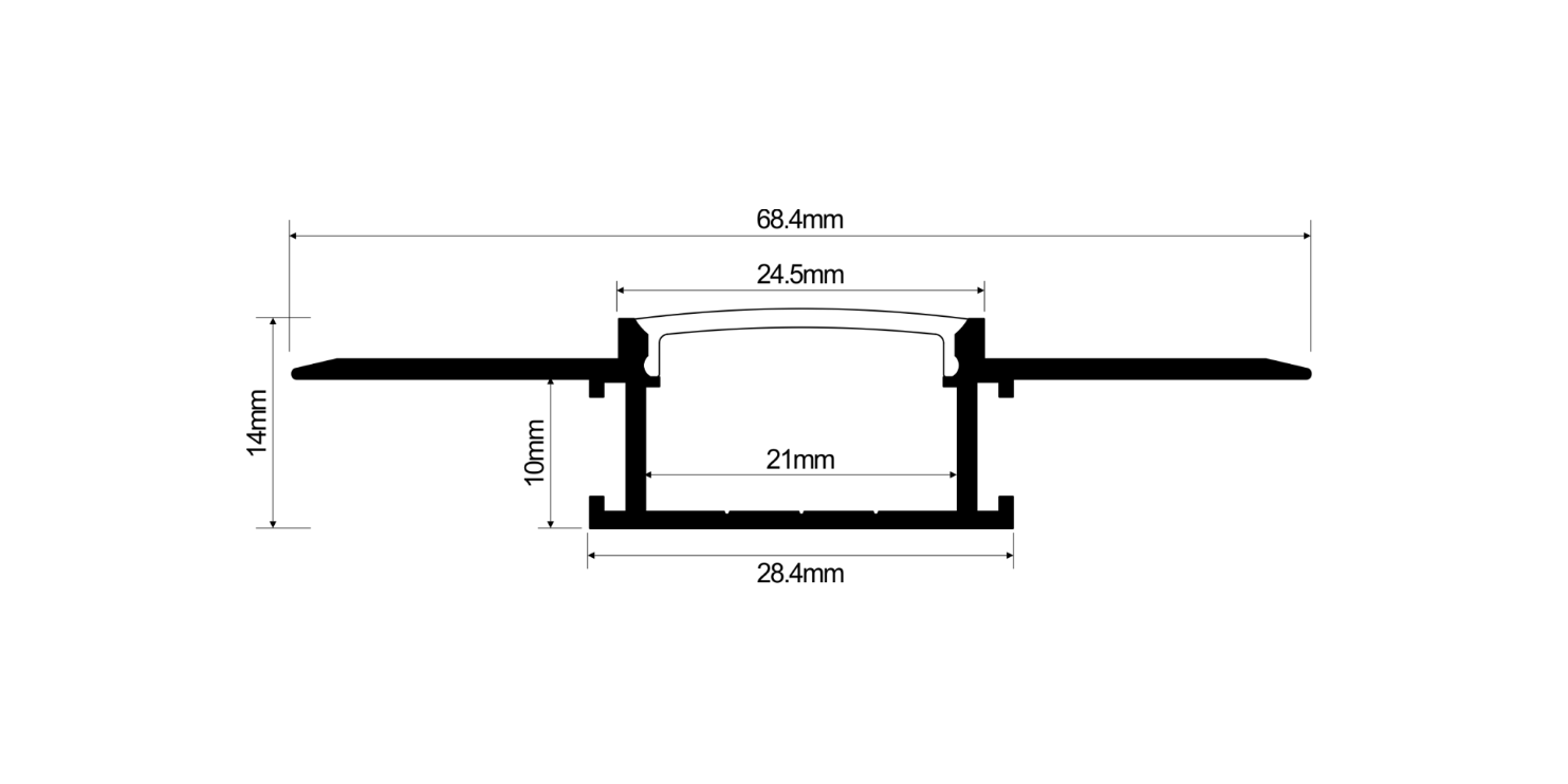 Plaster-In LED Profile - Image 2