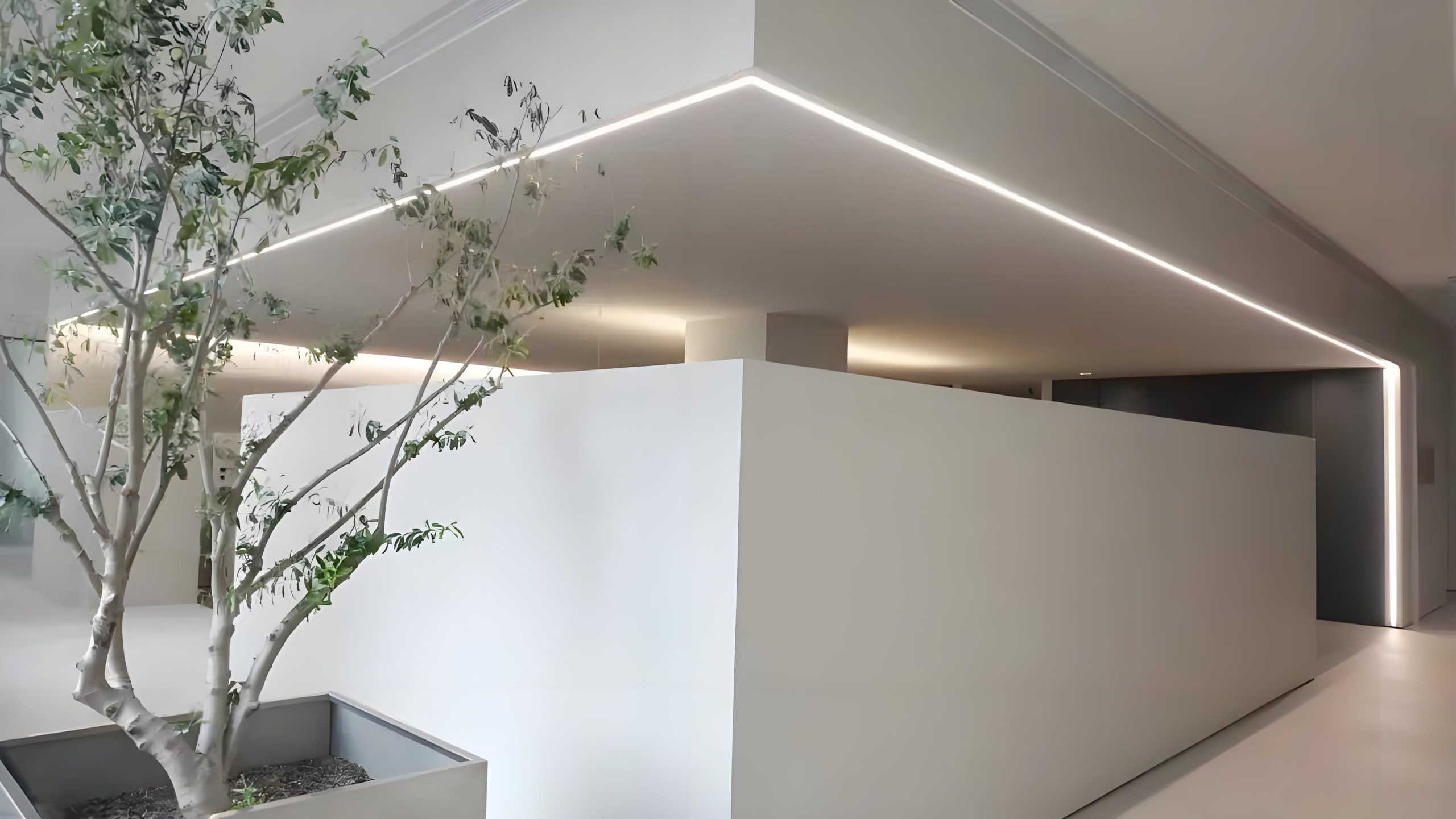 Plaster-In Angled Wall Wash LED Profile - Image 4