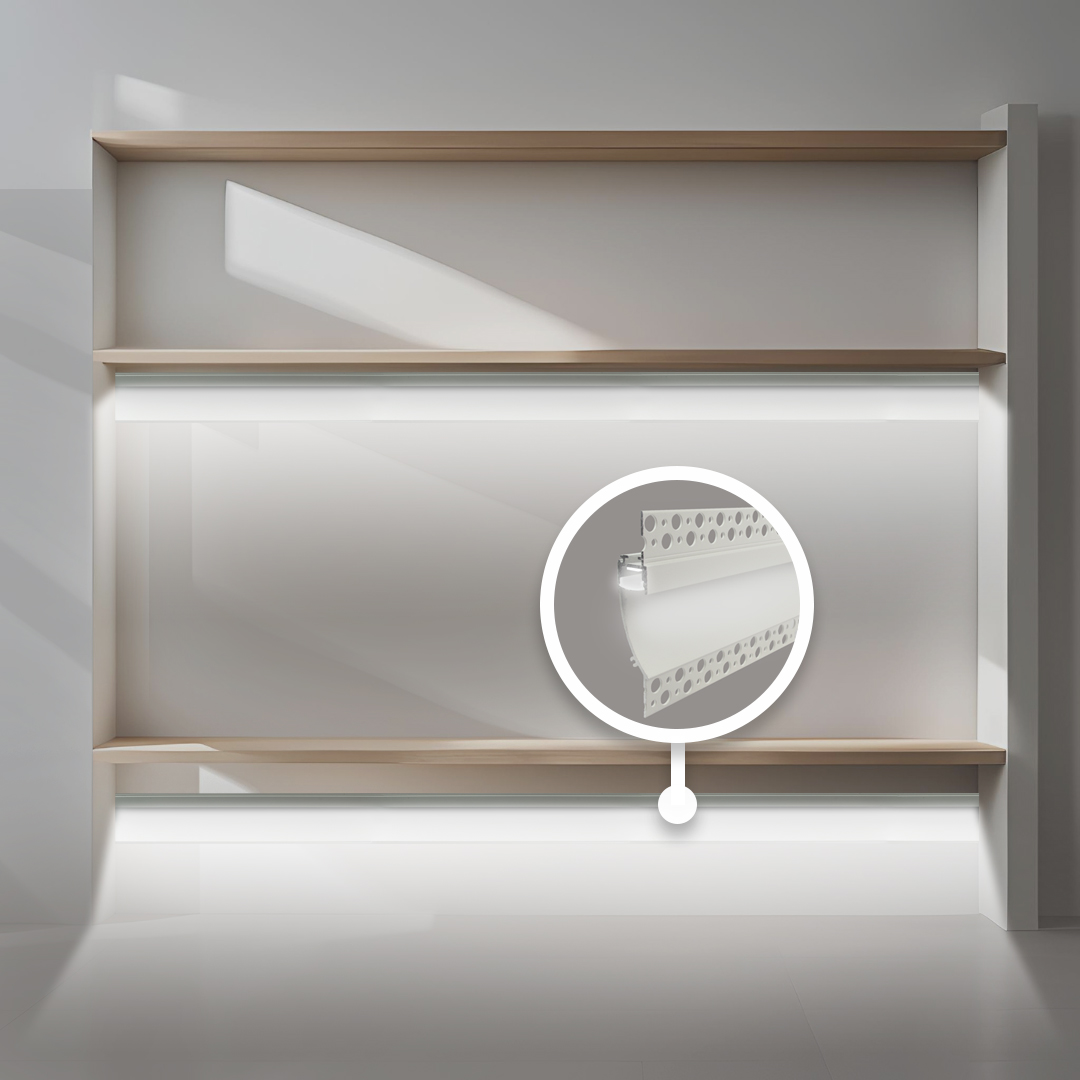 Plaster-In Wall Wash LED Profile - Image 6