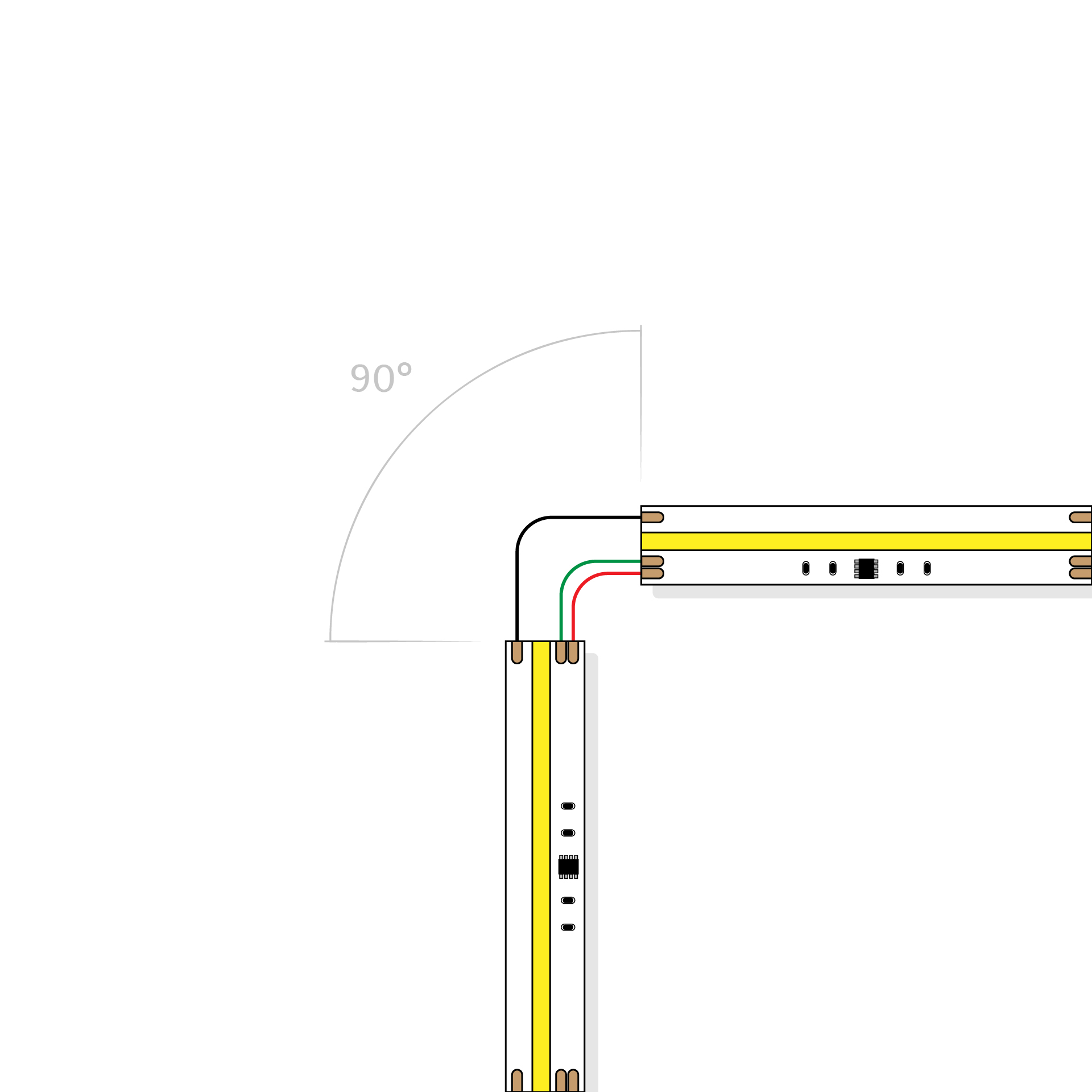 21w 24v PIXEL (SPI) RGB COB Dotless Colour Changing LED Strip Light - Image 3