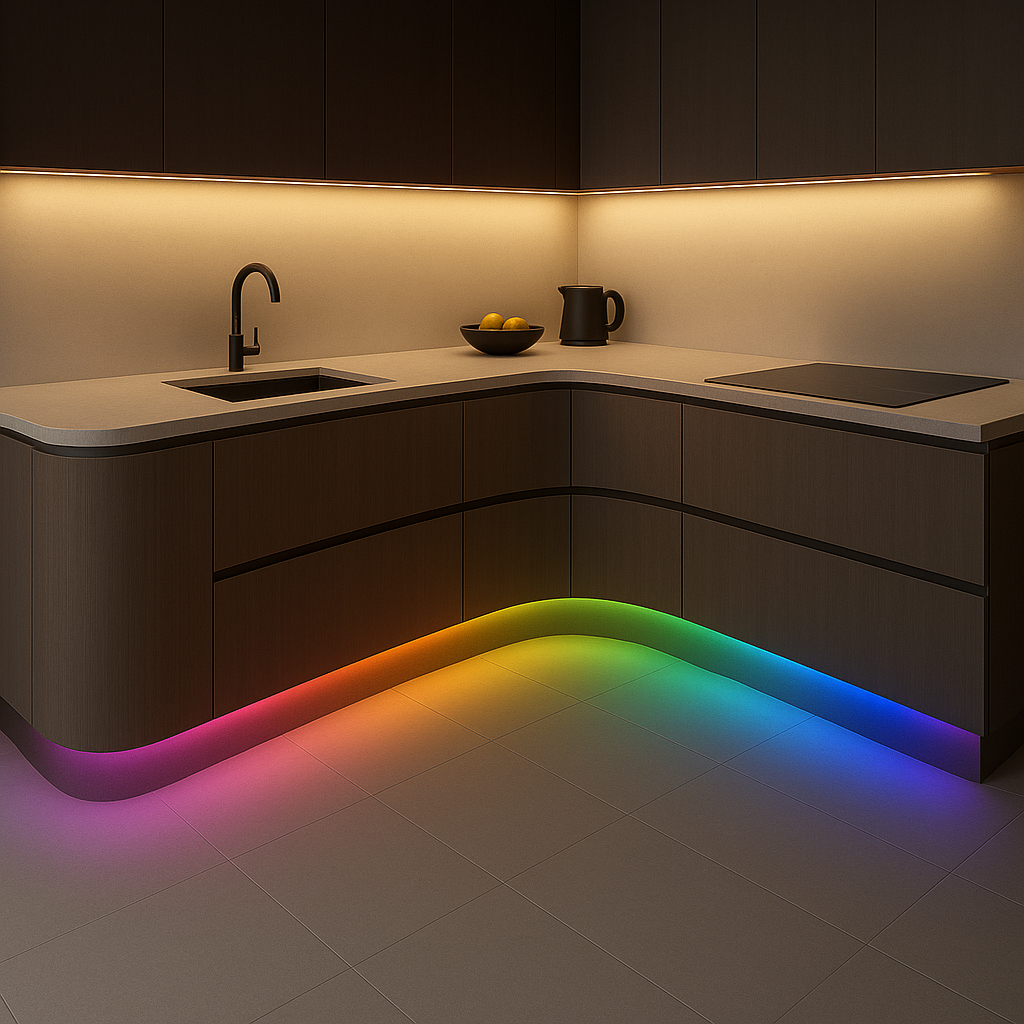 10w, 24v, PIXEL (SPI), RGB, COB Dotless, Side Emitting, Colour Changing LED Strip Light - Image 5