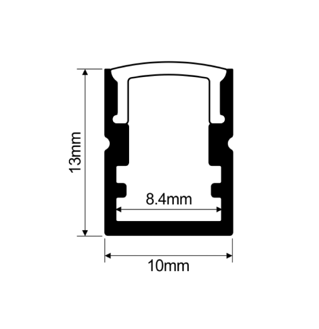 Deep Surface 8mm LED Profile - Image 2