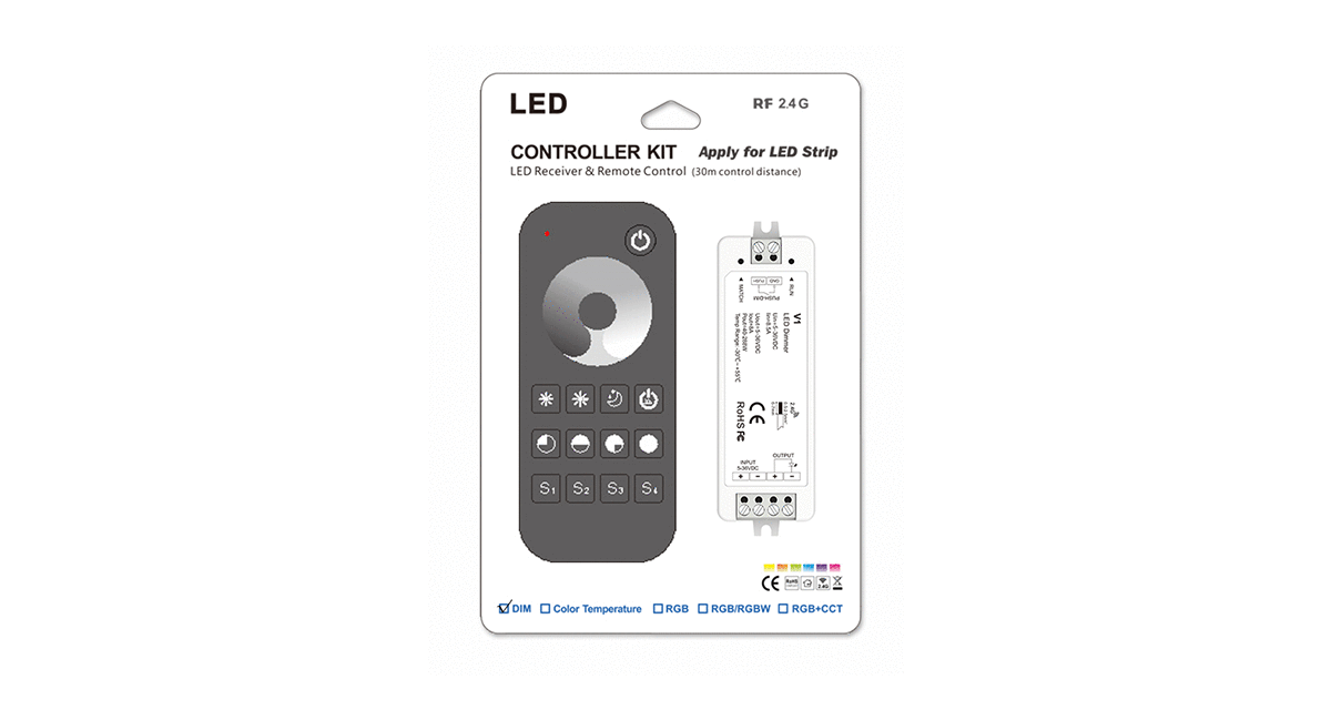 1 Zone | Wireless | Single Colour | LED Remote Controller Kit - Image 2