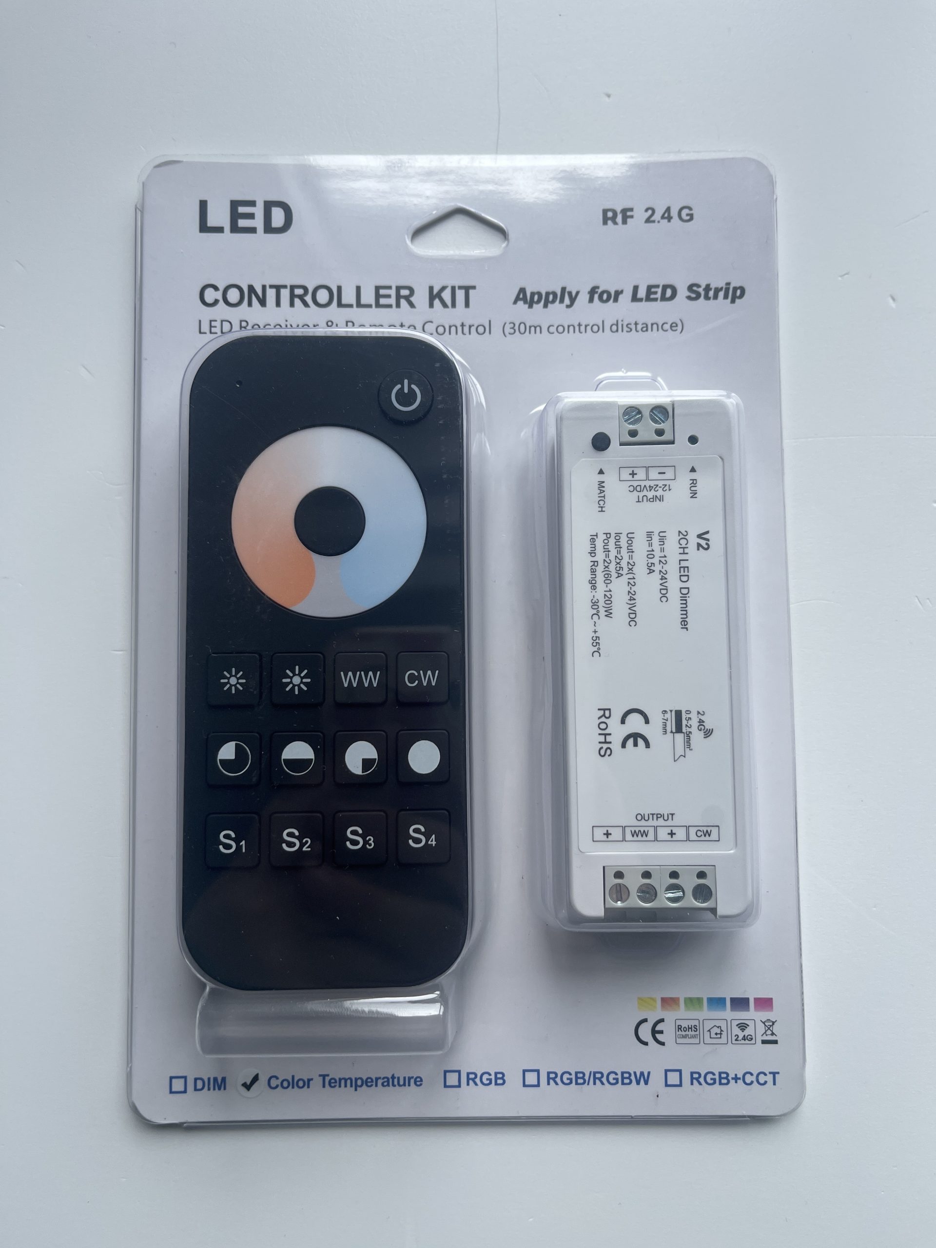 1 Zone | Wireless | CCT | LED Remote Controller Kit - Image 2