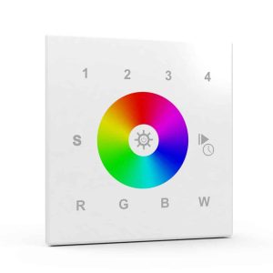 4 Zone | Zigbee | RGB/W | Wall Plate Controller (White)